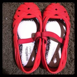 Toddler Mini Melissa @Jason Wu Red Shoes